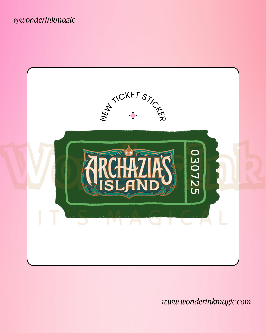 Lorcana Sticker - Set Tickets [Archazia’s Island]