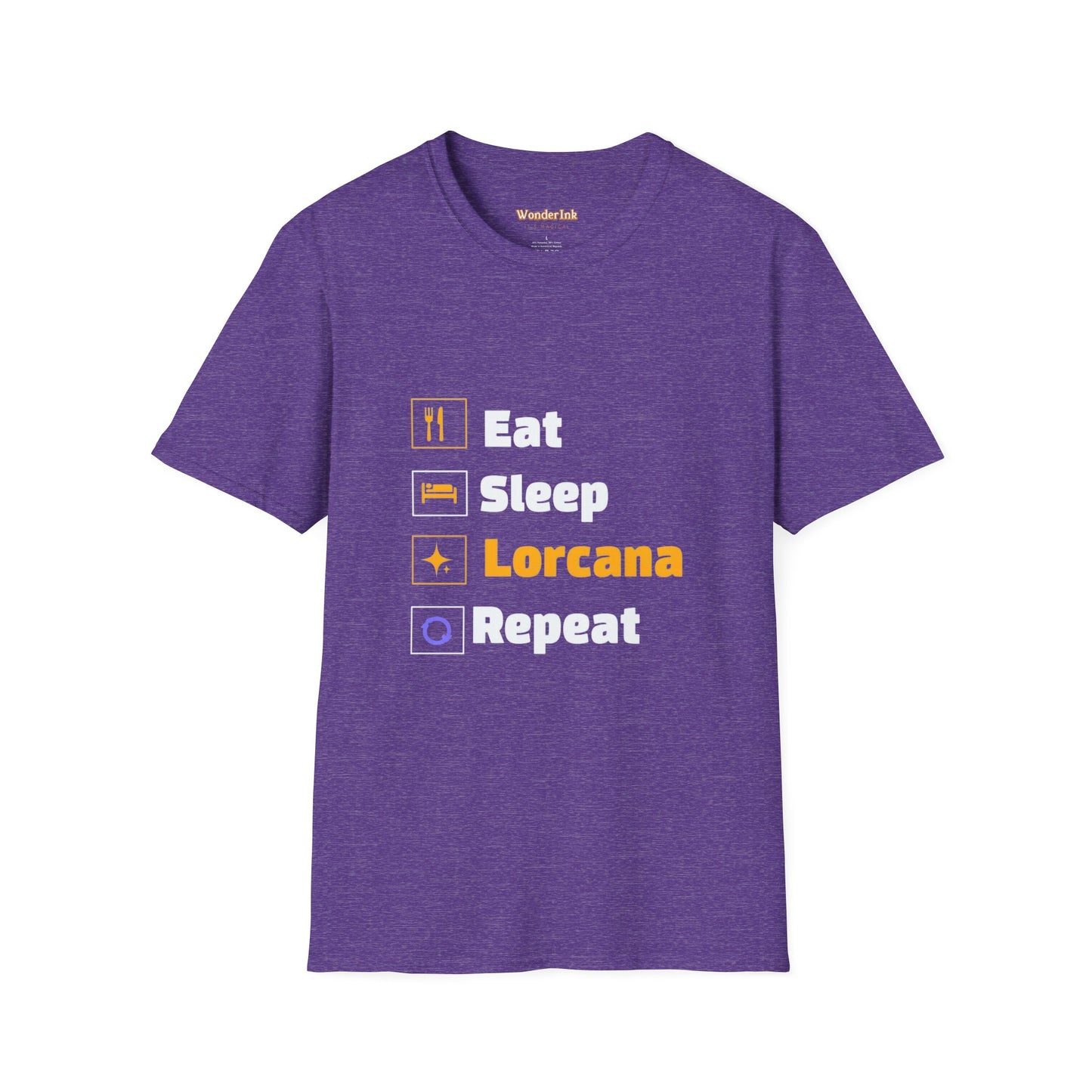 Lorcana Inspired - Eat Sleep Lorcana Repeat T-Shirt