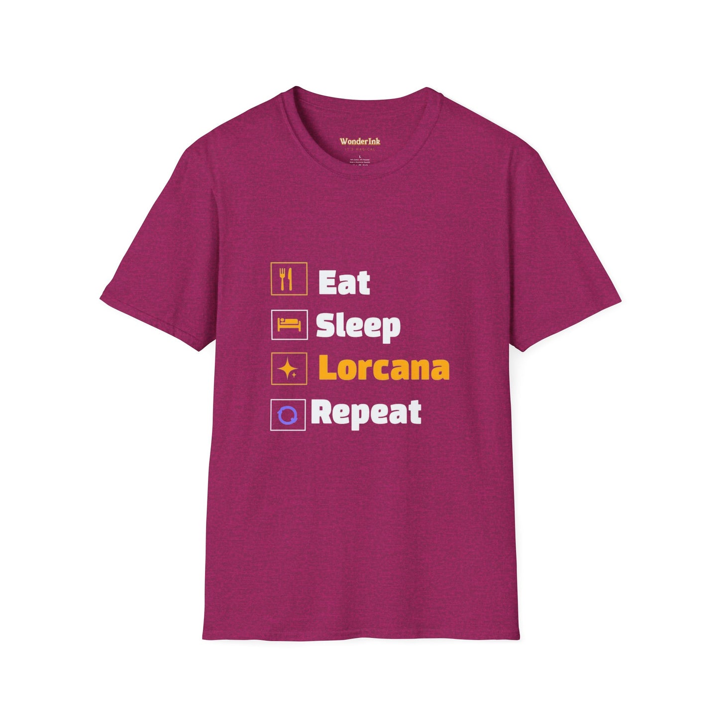Lorcana Inspired - Eat Sleep Lorcana Repeat T-Shirt