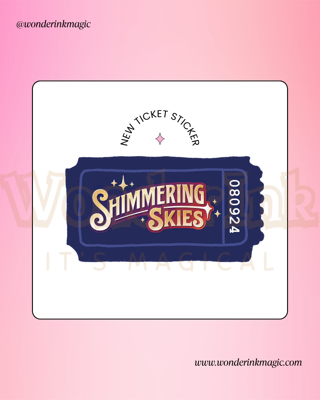 Lorcana Sticker - Set Tickets [Shimmering Skies]