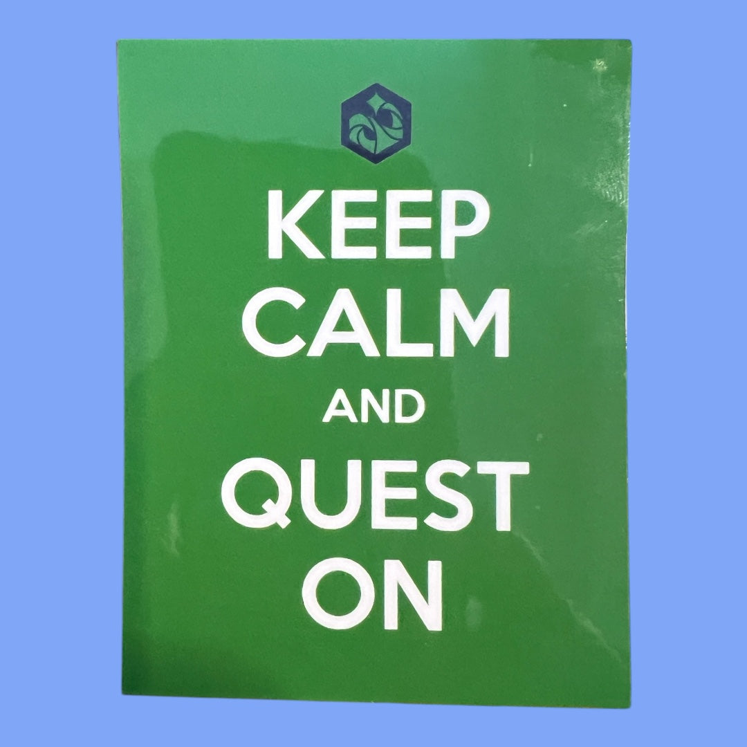 Lorcana Sticker - Keep Calm Emerald